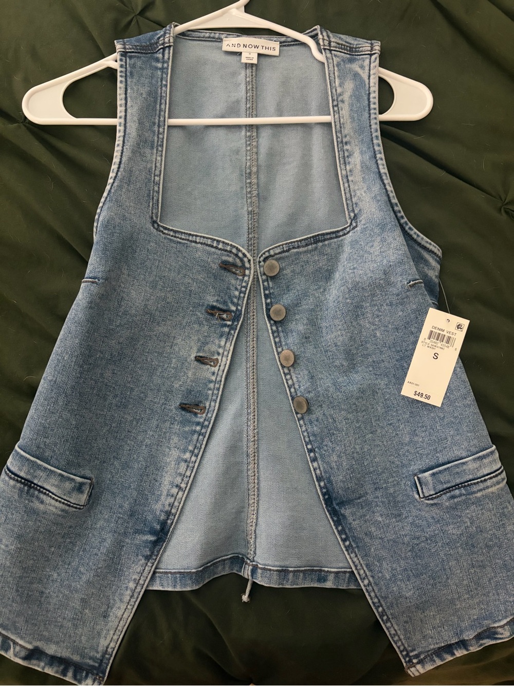 And Now This Light Blue Denim Vest - Women's Sleeveless Jean Vest